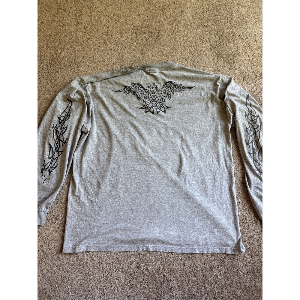 Vintage Human I Tees Eagle Celtic Graphic XL Gray Long Sleeve